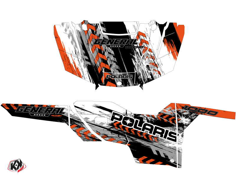 Kit Déco SSV Lifter Polaris General 1000 Orange (2016-2021) KUTVEK - vue 2