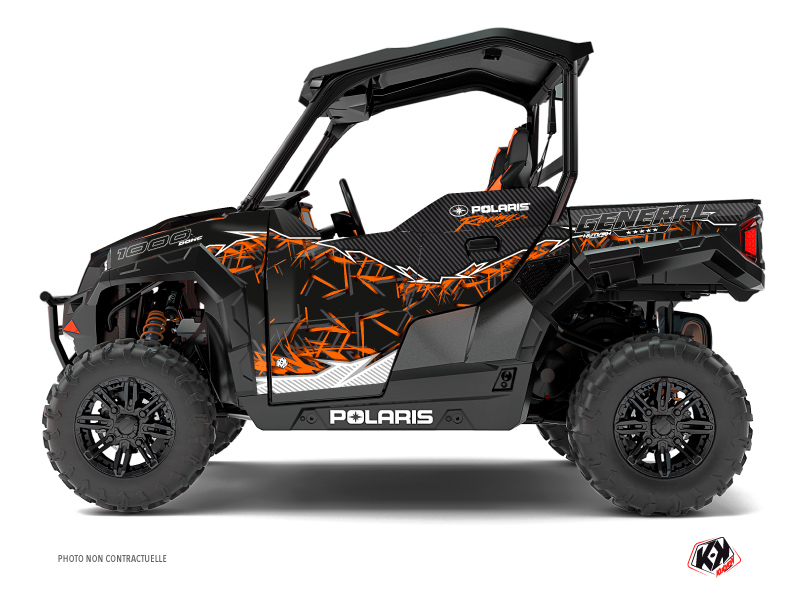 Kit Déco SSV Action Polaris GENERAL 1000 Orange (2016-2021) KUTVEK