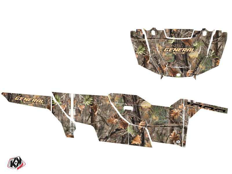 Kit Déco SSV Camo Polaris GENERAL 1000 4 portes Colors (2017-2021) KUTVEK - vue 2