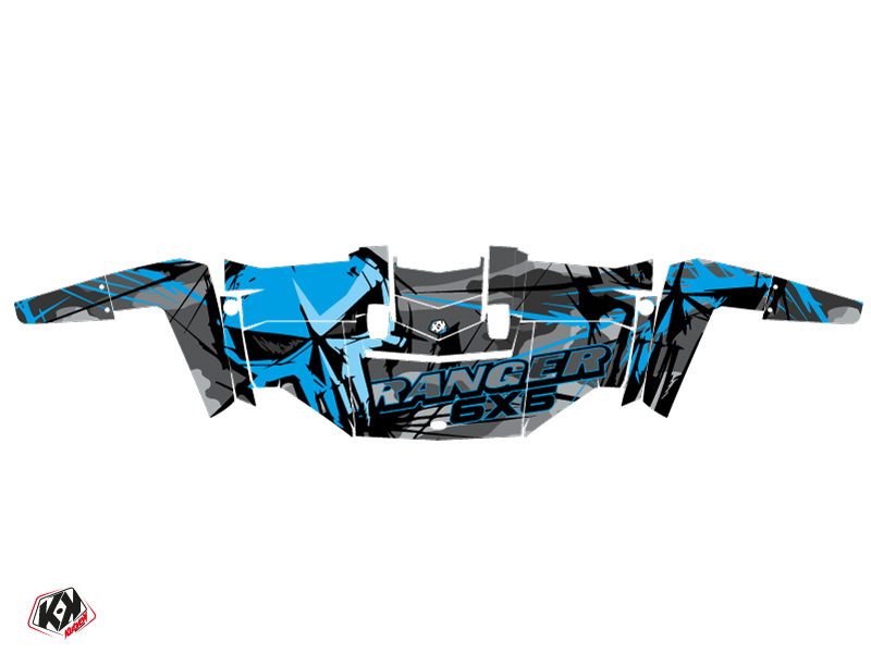 Kit Déco SSV Evil Polaris Ranger 6x6 Gris Bleu 2014-2016 - vue 2