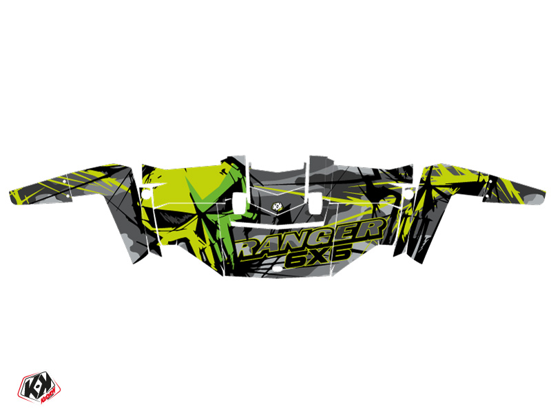 Kit Déco SSV Evil Polaris Ranger 6x6 Gris Vert (2014-2016) KUTVEK - vue 2