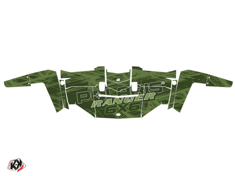 Kit déco SSV Squad Polaris Ranger 6x6 vert 2014-2016 - vue 2