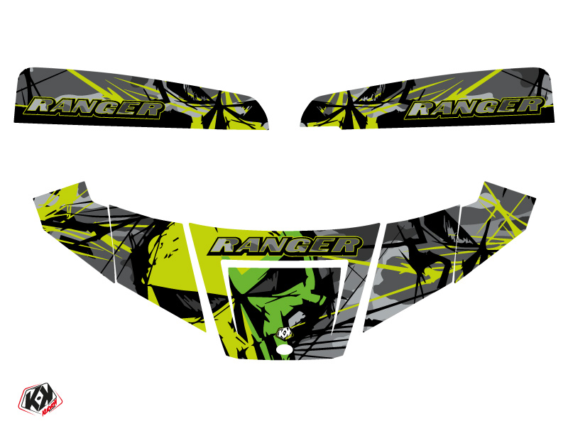 Kit de décoration SSV Evil Polaris Ranger 570 gris vert 2015-2021 - vue 2