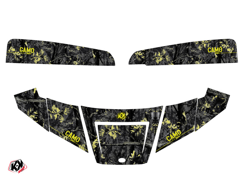 Kit déco SSV Camo Polaris Ranger 570 noir jaune KUTVEK (2015-2021) - vue 2