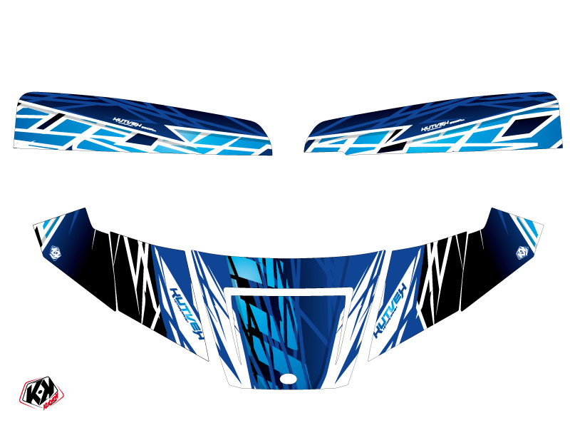 Kit décoration SSV Eraser Polaris Ranger 570 bleu (2015-2021) KUTVEK - vue 2
