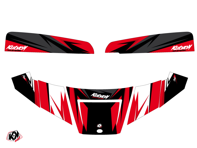 Kit Décoration SSV Stage Polaris Ranger 570 Noir Rouge (2015-2021) KUTVEK - vue 2