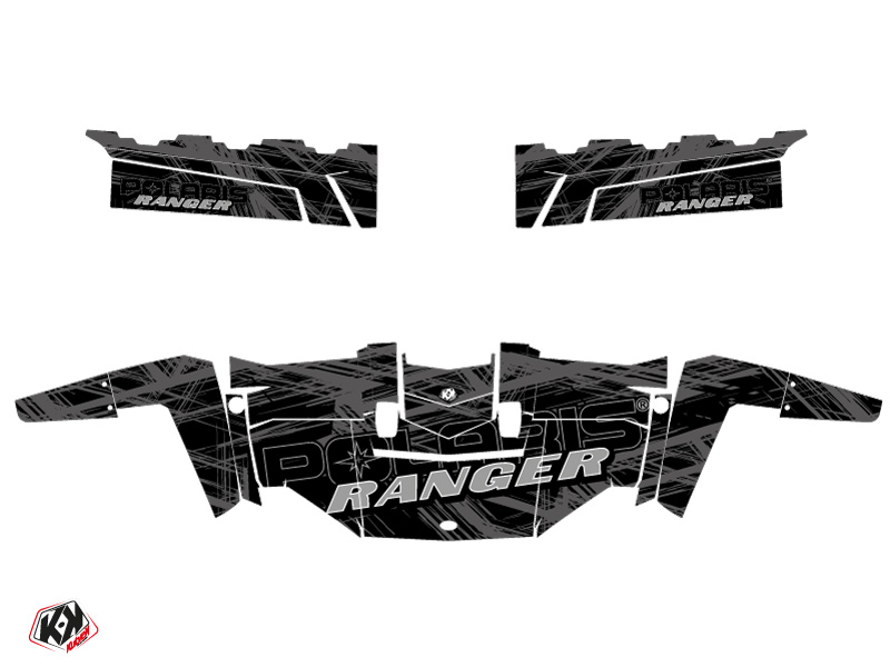 Kit déco KUTVEK SSV Squad Polaris Ranger 570 FULL Noir Gris (2016-2021) - vue 2