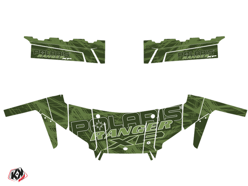 Kit décoration SSV Squad Polaris Ranger 900 XP vert (2012-2015) - vue 2