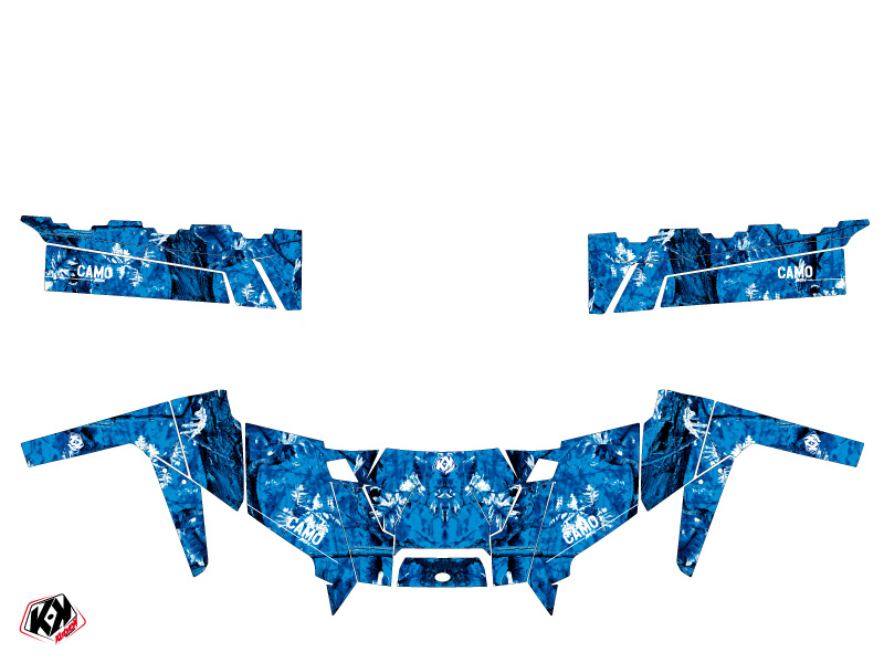 Kit Déco SSV Camo Polaris Ranger 900 XP Bleu (2012-2015) KUTVEK - vue 2
