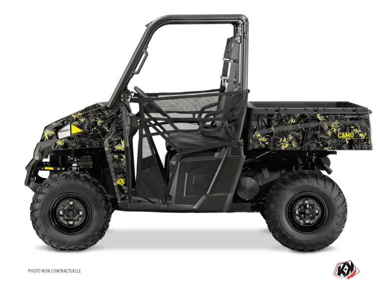 Kit Déco SSV Camo Polaris Ranger 900 XP Noir Jaune (2012-2015) KUTVEK