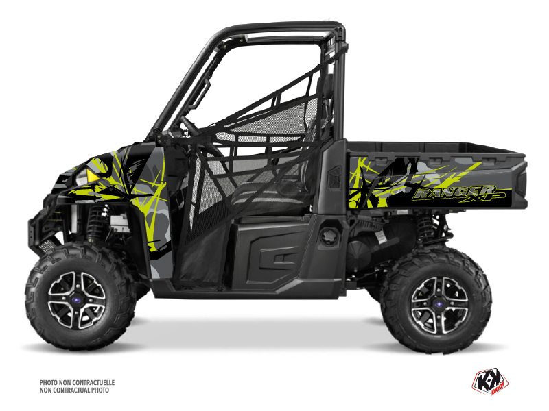 Kit Décoration SSV Evil Polaris Ranger 900 XP Gris Vert 2016 KUTVEK