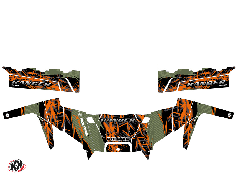 Kit Déco SSV Action Polaris Ranger 900 XP Vert KUTVEK - vue 2