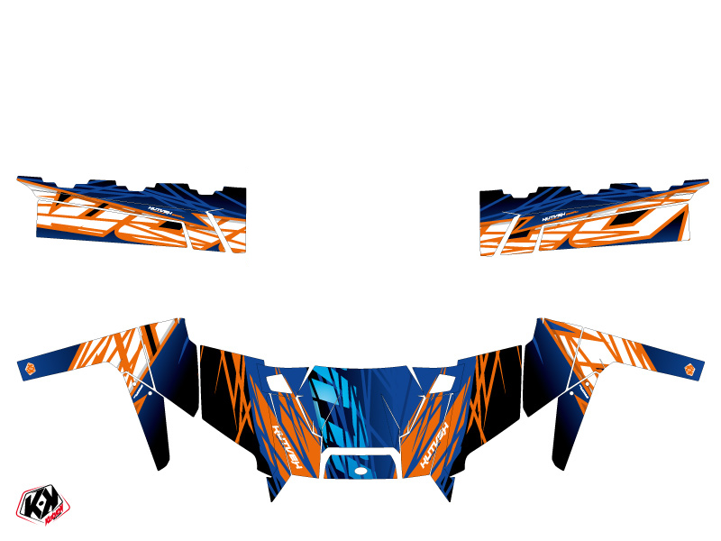 Kit Déco SSV Eraser Polaris Ranger 900 XP Bleu Orange 2016 - vue 2