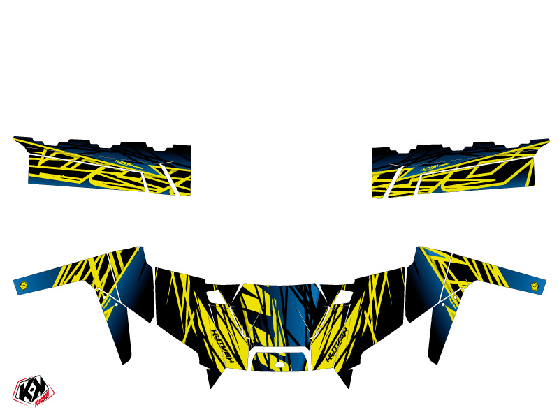 Kit Décoration SSV Eraser Polaris Ranger 900 XP Néon Bleu 2016 - vue 2