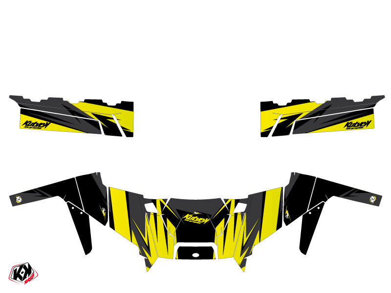 Kit Déco SSV Stage Polaris Ranger 900 XP Noir Jaune 2016 KUTVEK - vue 2