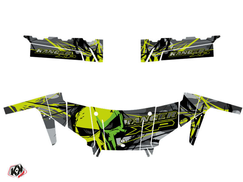 Kit décoration SSV Evil Polaris Ranger 900 XP gris vert (2017-2019) KUTVEK - vue 2