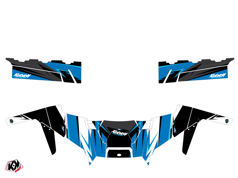 Kit décoration SSV Stage Polaris Ranger 900 XP bleu (2017-2019) - vue 2