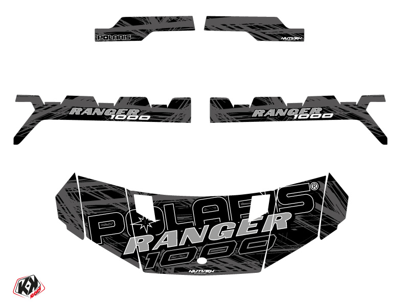 Kit Déco KUTVEK SSV Squad Polaris Ranger 1000 Noir Gris 2020-2021 - vue 2