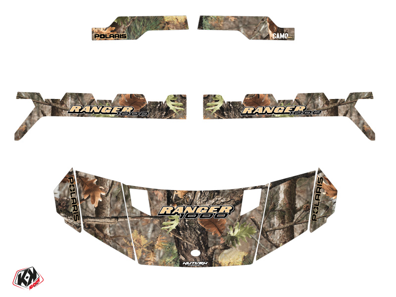 Kit Déco SSV Camo Polaris Ranger 1000 Colors KUTVEK (2020-2021) - vue 2