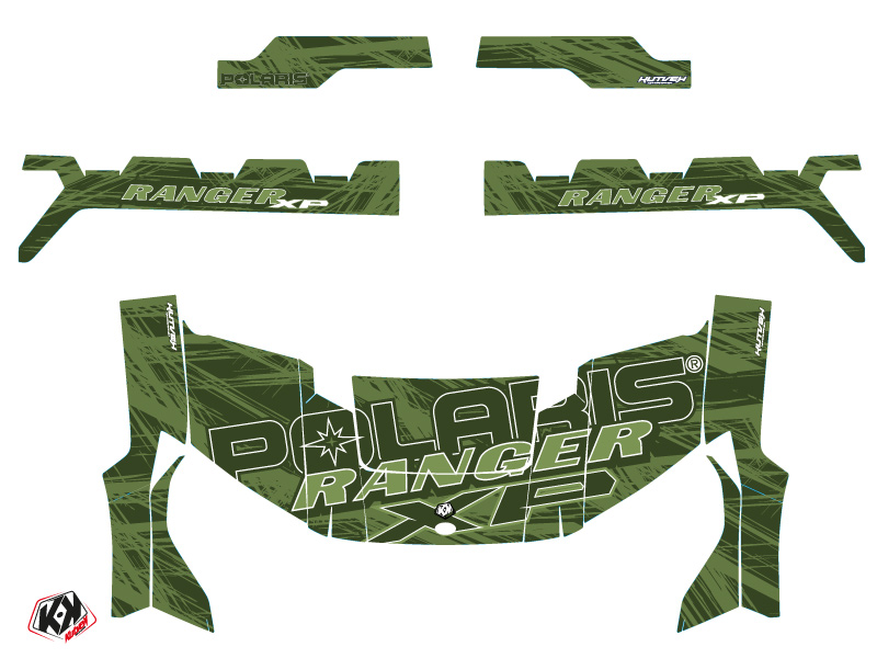 Kit Déco SSV Squad Polaris Ranger 1000 XP Vert 2017 - vue 2