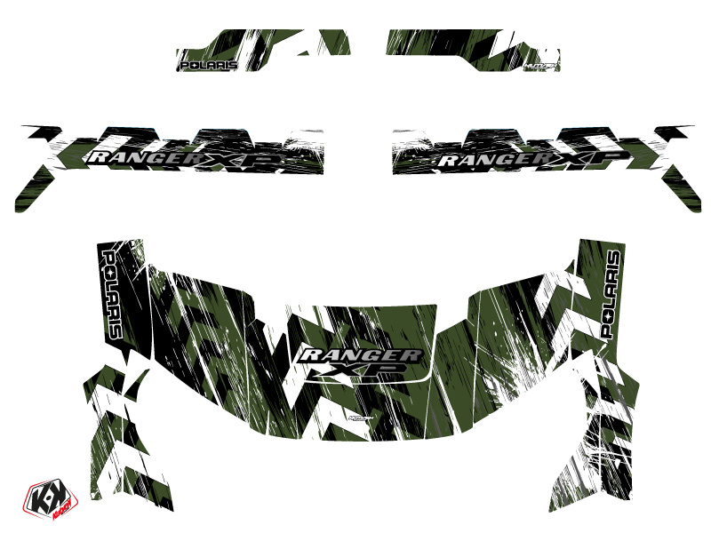 Kit Déco SSV Lifter Polaris Ranger 1000 XP Vert 2017 - vue 2