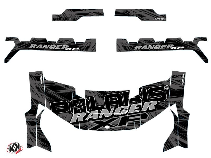 Kit Déco SSV Squad Polaris Ranger 1000 XP Noir Gris (2018-2023) KUTVEK - vue 2