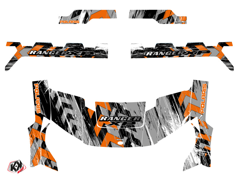 Kit décoration SSV Lifter Polaris Ranger 1000 XP orange (2018-2023) KUTVEK - vue 2