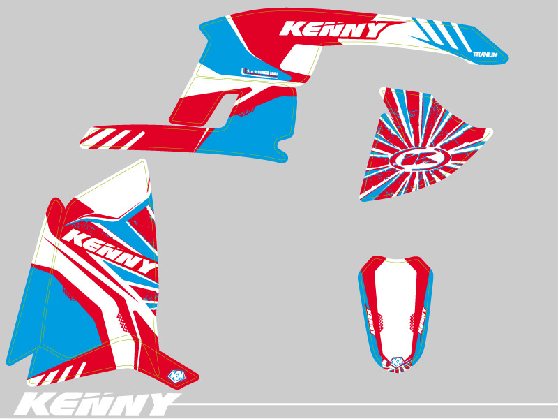 Kit Déco Quad Kenny Polaris Scrambler 500 (1997-2009) - vue 2
