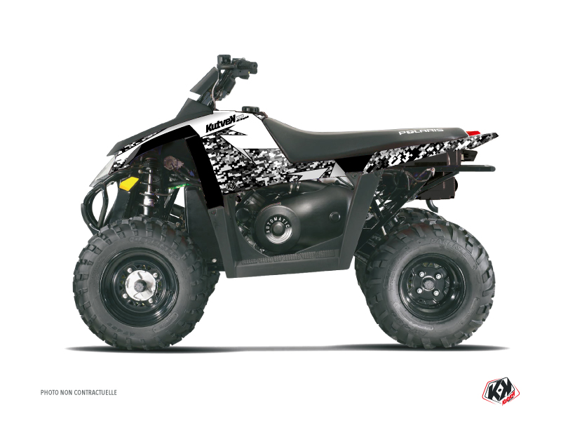 Kit Déco Quad Predator Polaris Scrambler 500 Blanc (1997-2009)
