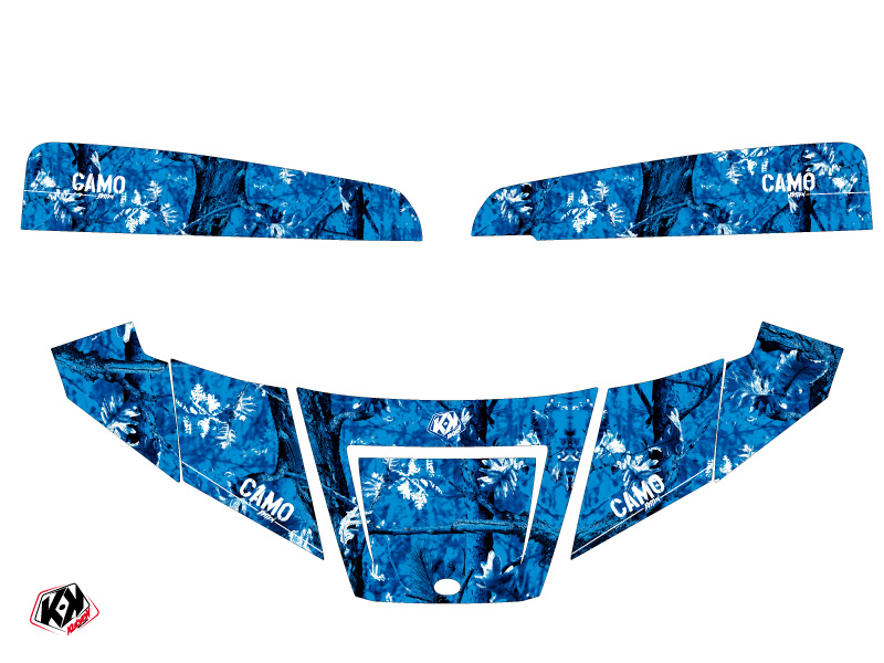 Kit décoratif camouflage Polaris Ranger 570 bleu 2022-2023 - vue 2