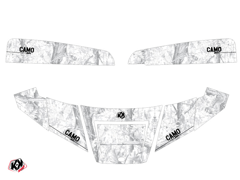 Kit Déco SSV Camo Polaris Ranger 570 Blanc KUTVEK (2022-2023) - vue 2