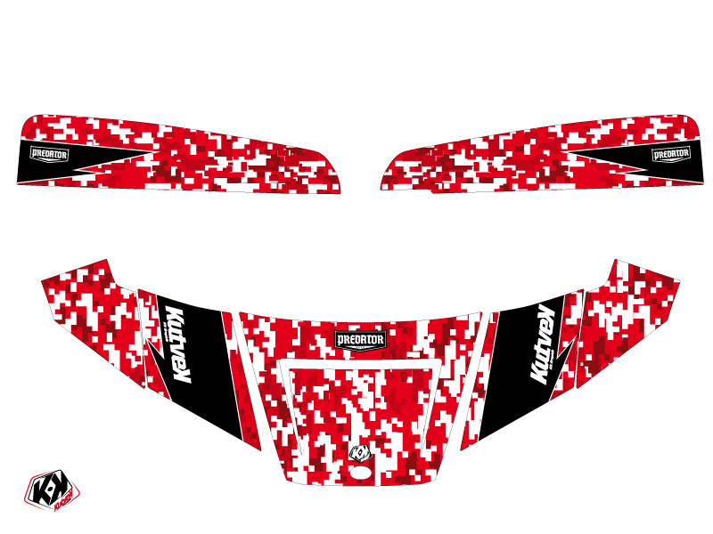 Kit décoration SSV Predator Polaris Ranger 570 rouge 2022-2023 KUTVEK - vue 2