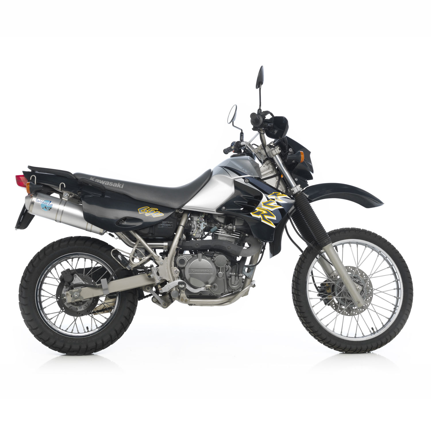 Silencieux Leovince X3 KLR 650 homologué - vue 3