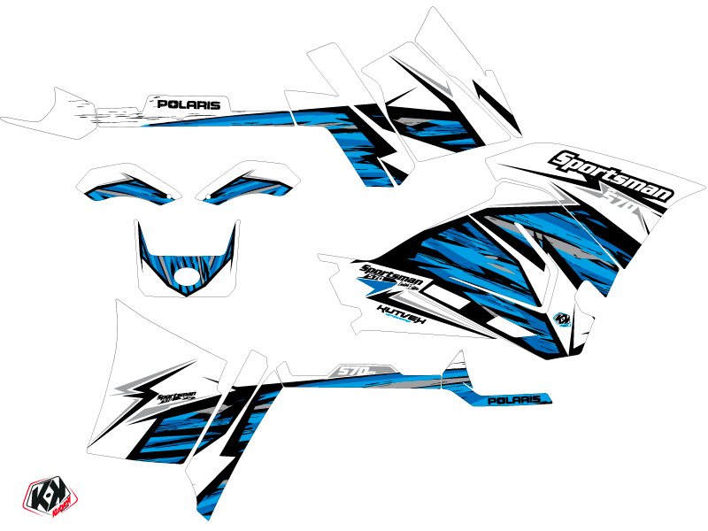 Kit Déco Quad Jungle Polaris 570 Sportsman Forest Bleu (2014-2017) - vue 2