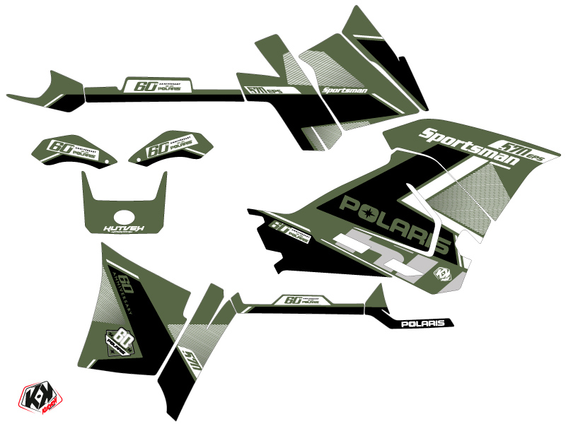 Kit Déco Quad Vintage Polaris 570 Sportsman Forest Vert 60th Anniversary (2014-2017) - vue 2