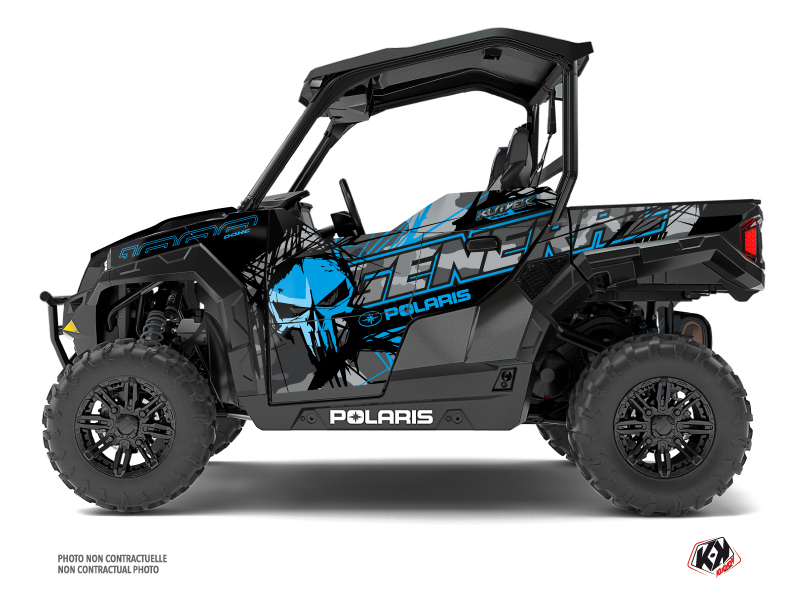 Kit Décoration SSV Polaris GENERAL 1000 Gris Bleu 2022-2023 KUTVEK