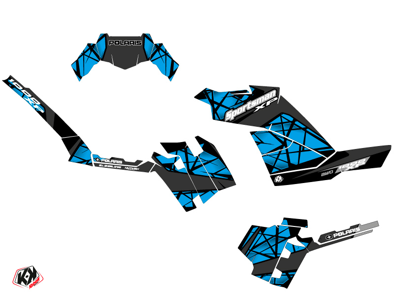 Kit Déco Quad Spin Polaris 1000 Sportsman XP Forest Bleu (2022-2023) - vue 2