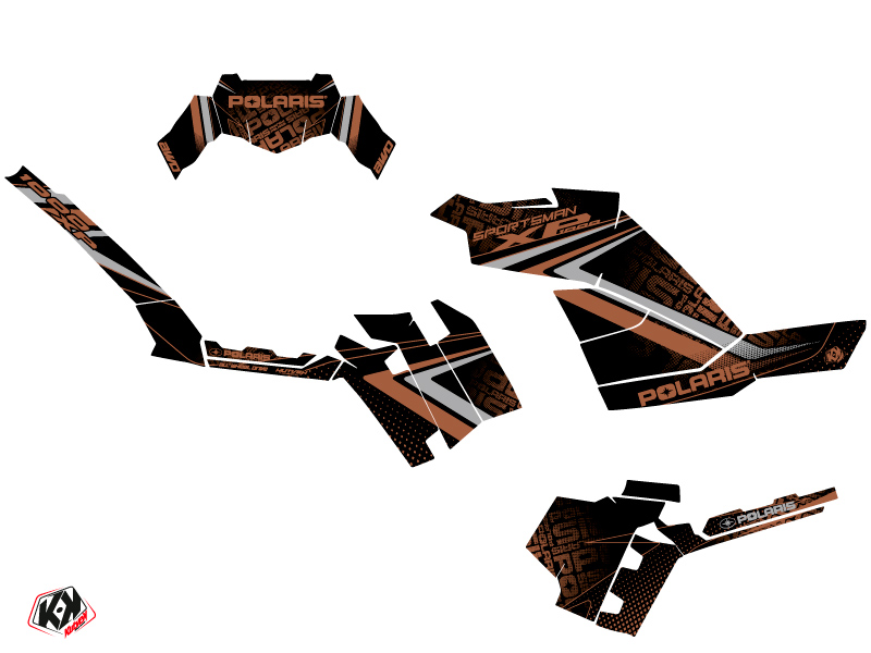 Kit Déco Quad Rock Polaris Sportsman XP 1000 Forest Marron (2022-2023) - vue 2