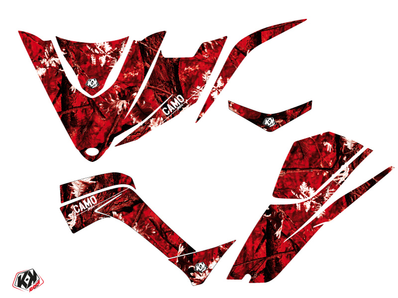 Kit Déco Quad Camo Kymco 450 Maxxer Rouge Kutvek (2010-2023) - vue 2