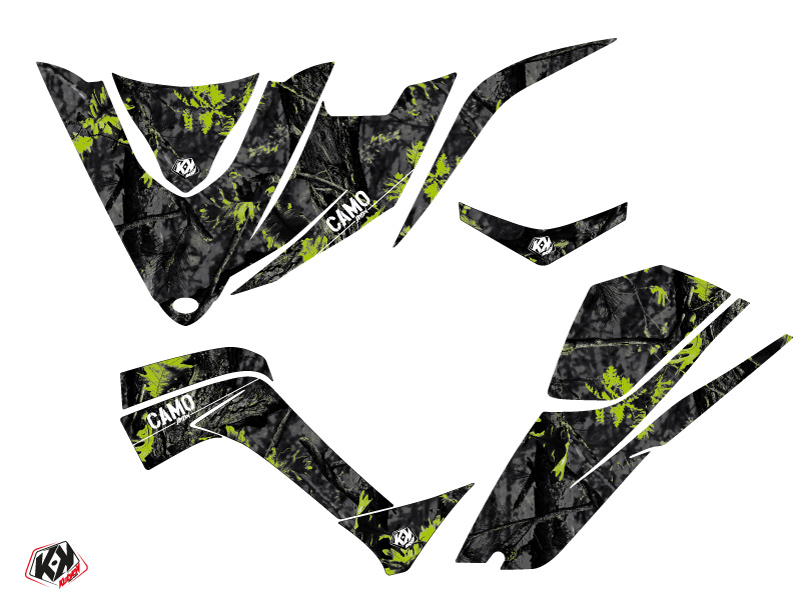 Kit Déco Quad Camo Kymco 450 MAXXER Noir Vert KUTVEK (2010-2023) - vue 2