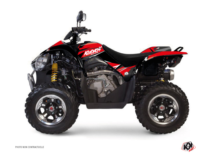 Kit Déco Quad Stage Kymco 450 MAXXER Rouge Noir (2010-2023) KUTVEK