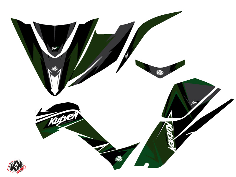Kit Déco Quad Stage Kymco 450 MAXXER Noir Vert (2010-2023) - vue 2