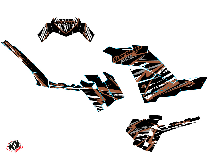 Kit de décoration Quad Jungle KUTVEK Polaris 850 Sportsman Forest Marron (2013-2016) - vue 2