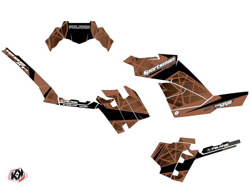 Kit Déco Quad Spin Polaris 850 Sportsman Forest Marron (2017-2020) KUTVEK - vue 2