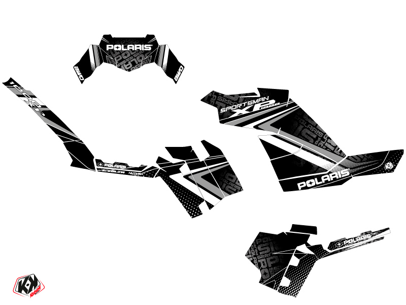 Kit Déco Quad Rock Polaris 850 Sportsman Forest Gris (2017-2020) - vue 2
