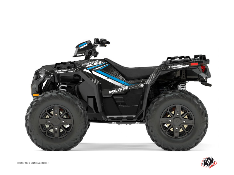 Kit Déco Quad Rock Polaris 850 Sportsman Forest Noir Bleu 2017-2020