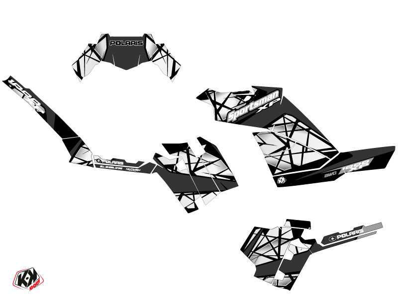 Kit décoration quad Polaris 850 Sportsman Forest gris 2021-2023 - vue 2