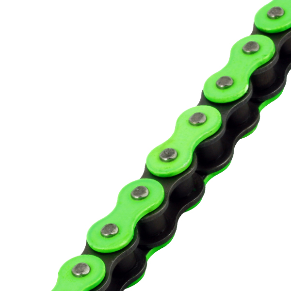 Chaîne 420 - 136 maillons Hyper Renforcée Sans Joints Toriques Vert Axring - vue 3