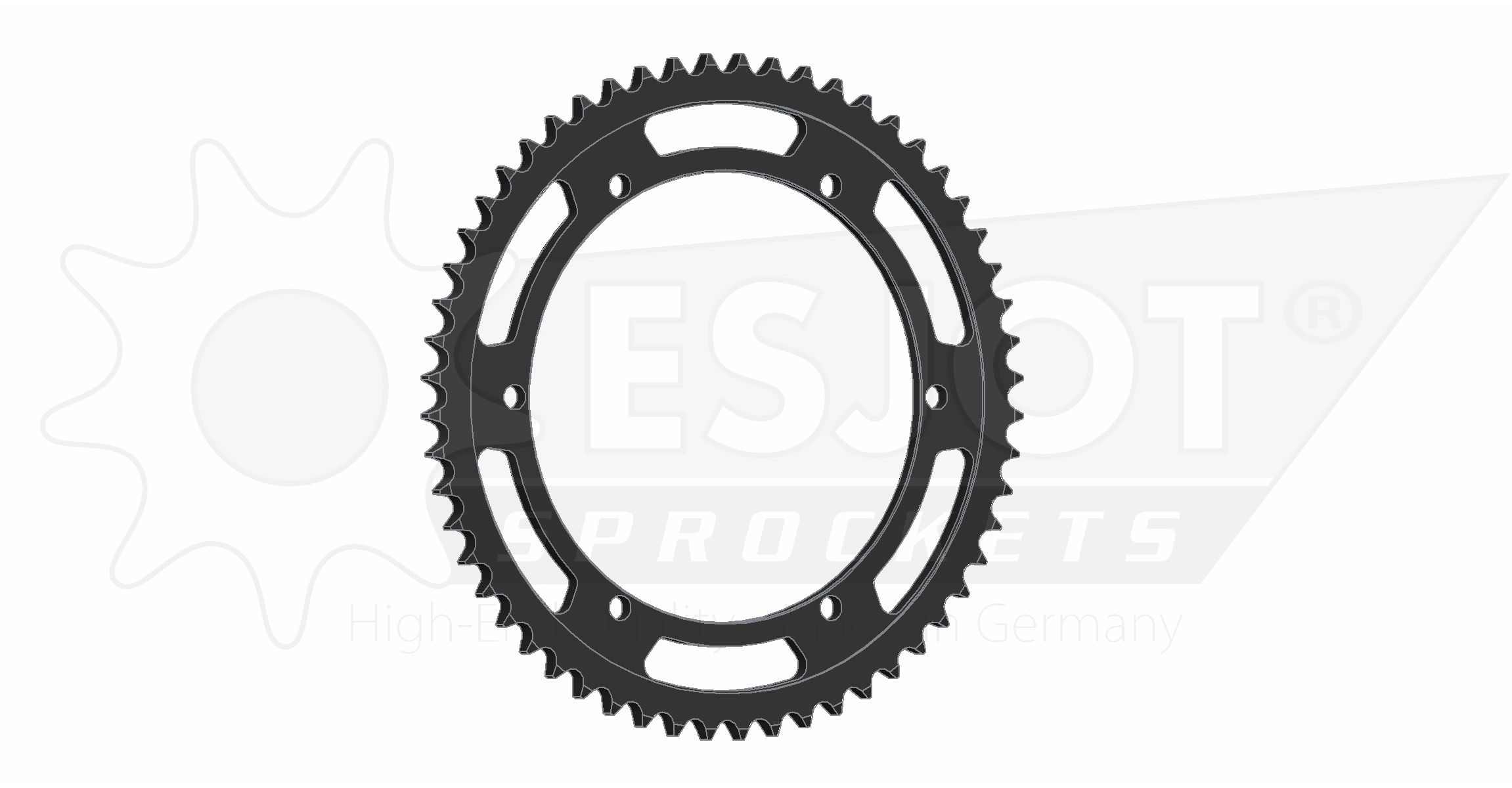 Couronne acier Yamaha 428 56 dents Esjot JTR1839 - vue 2