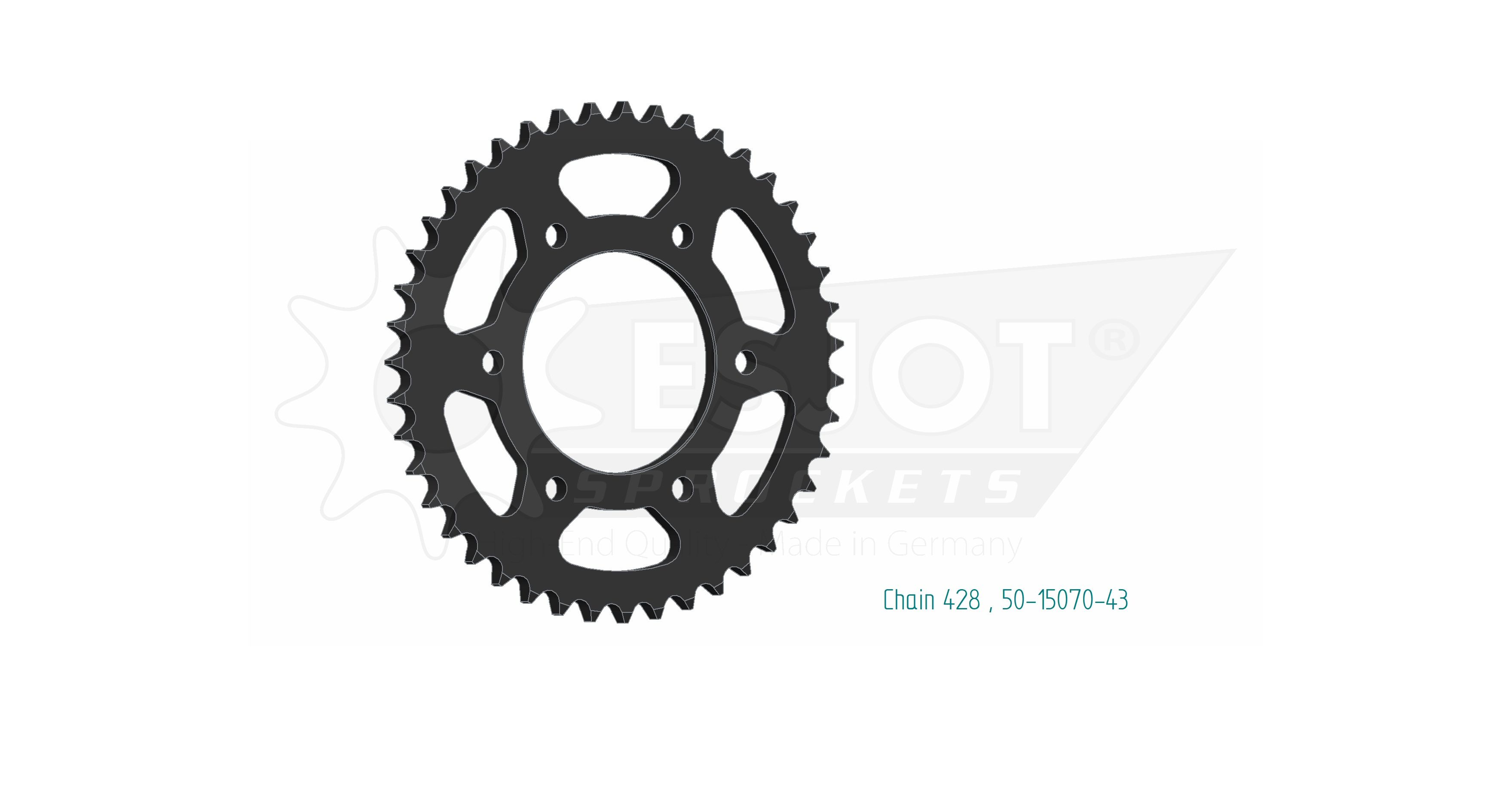 Couronne Esjot 43 dents - vue 2